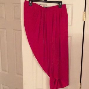 100% Silk Designer Asymmetrical Skirt